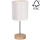 Stolní lampa BENITA 1xE27/60W/230V 30 cm krémová/dub – FSC certifikováno