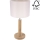 Stolní lampa BENITA 1xE27/60W/230V 48 cm krémová/dub – FSC certifikováno