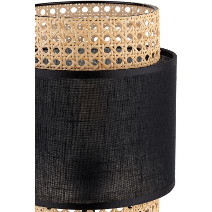 Stolní lampa BOHO 1xE27/15W/230V černá/ratan