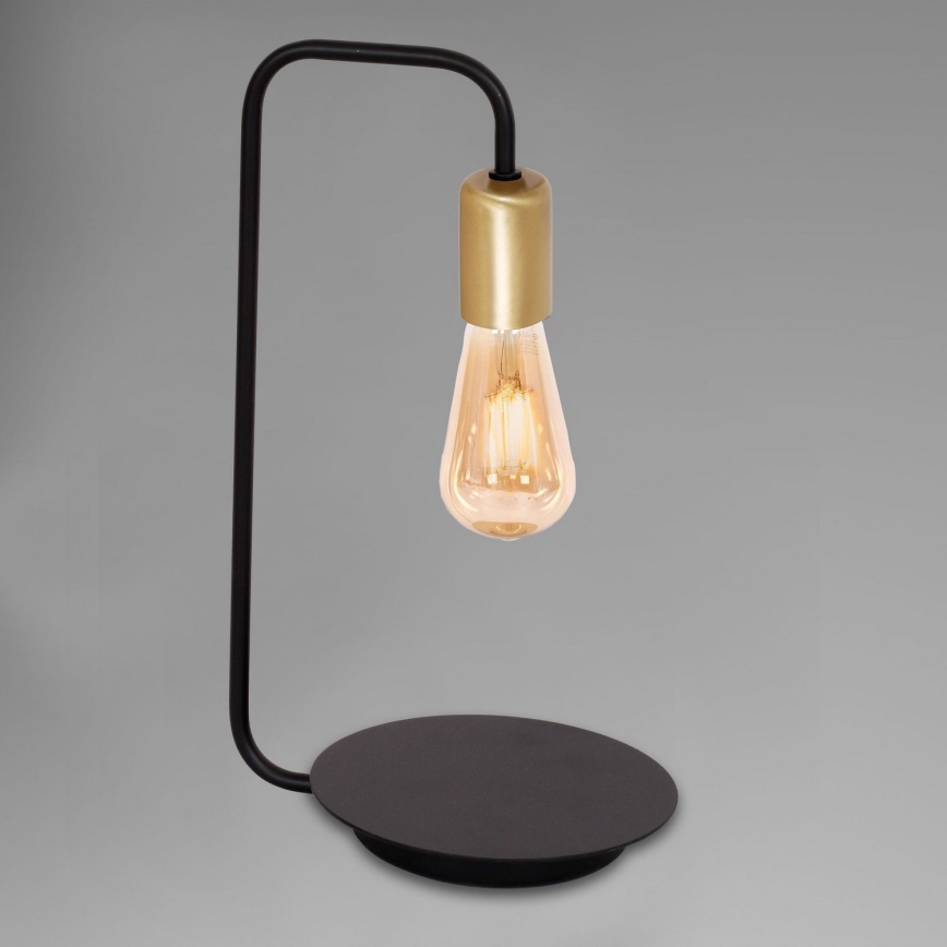 Stolní lampa BRENDA 1xE27/60W/230V černá/zlatá