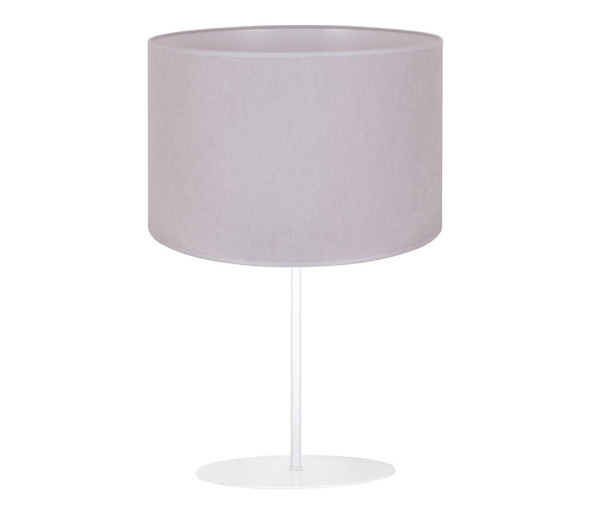 Duolla Stolní lampa BRISTOL 1xE14/15W/230V šedá/bílá DU81402