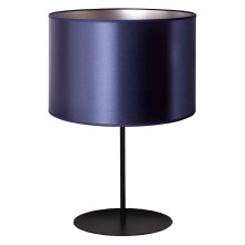 Stolní lampa CANNES 1xE14/15W/230V 20 cm modrá/stříbrná/černá