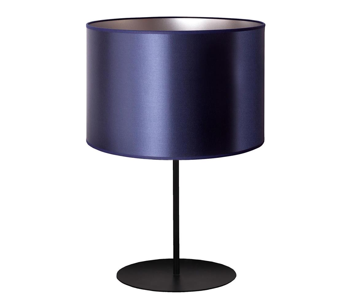 Duolla Stolní lampa CANNES 1xE14/15W/230V 20 cm modrá/stříbrná/černá DU603041
