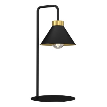 Stolní lampa DEMET 1xE27/15W/230V černá/zlatá