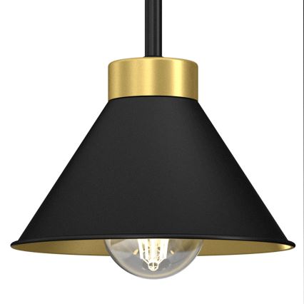 Stolní lampa DEMET 1xE27/15W/230V černá/zlatá