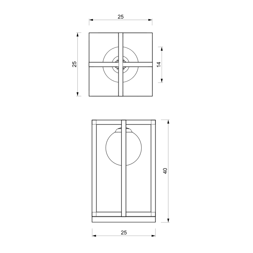 Stolní lampa DIEGO 1xE14/40W/230V černá
