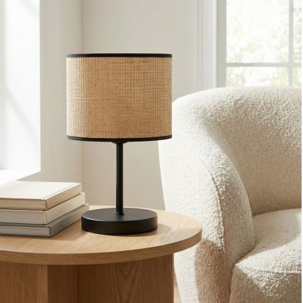 Stolní lampa ECO 1xE27/15W/230V béžová/ratan