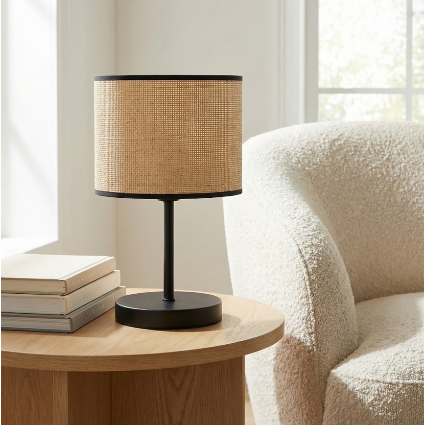 Stolní lampa ECO 1xE27/15W/230V béžová/ratan