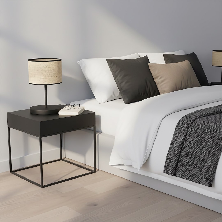 Stolní lampa ECO 1xE27/15W/230V béžová/ratan