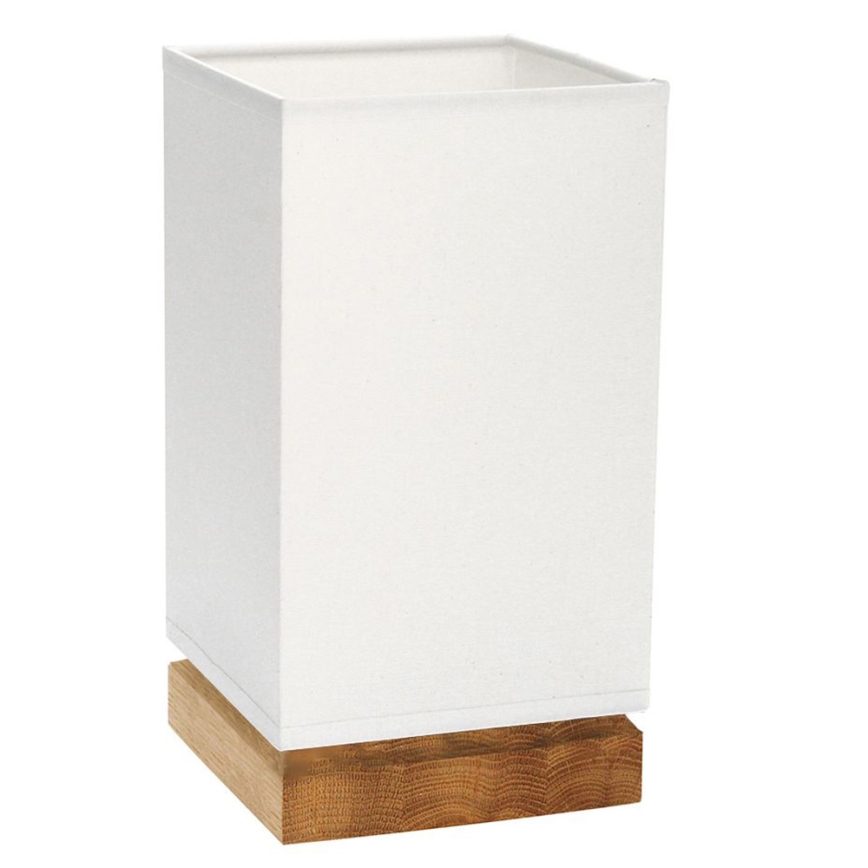 Stolní lampa FIRE 1xE27/25W/230V dub/bílá dub