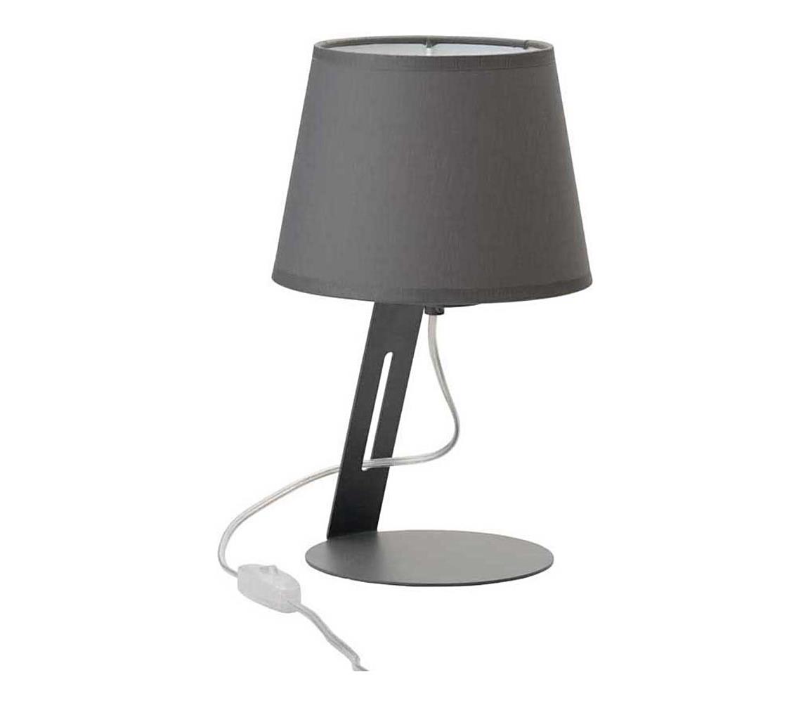 TK Lighting Stolní lampa GRACIA 1xE27/60W/230V šedá TK5134