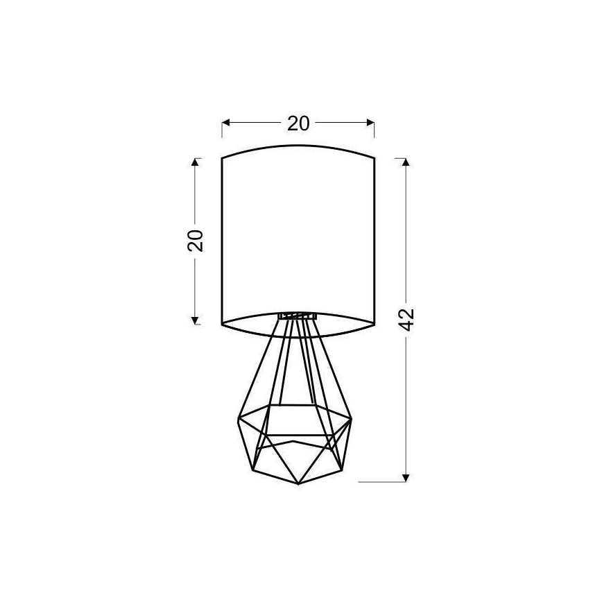 Stolní lampa GRAF 1xE27/60W/230V