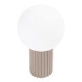 Stolní lampa HALO 1xG9/8W/230V pr. 12 cm béžová