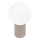 Stolní lampa HALO 1xG9/8W/230V pr. 12 cm béžová