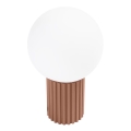 Stolní lampa HALO 1xG9/8W/230V pr. 12 cm hnědá