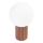 Stolní lampa HALO 1xG9/8W/230V pr. 12 cm hnědá