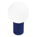 Stolní lampa HALO 1xG9/8W/230V pr. 12 cm modrá