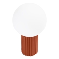 Stolní lampa HALO 1xG9/8W/230V pr. 12 cm oranžová