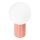 Stolní lampa HALO 1xG9/8W/230V pr. 12 cm růžová