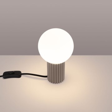 Stolní lampa HALO 1xG9/8W/230V pr. 12 cm taupe
