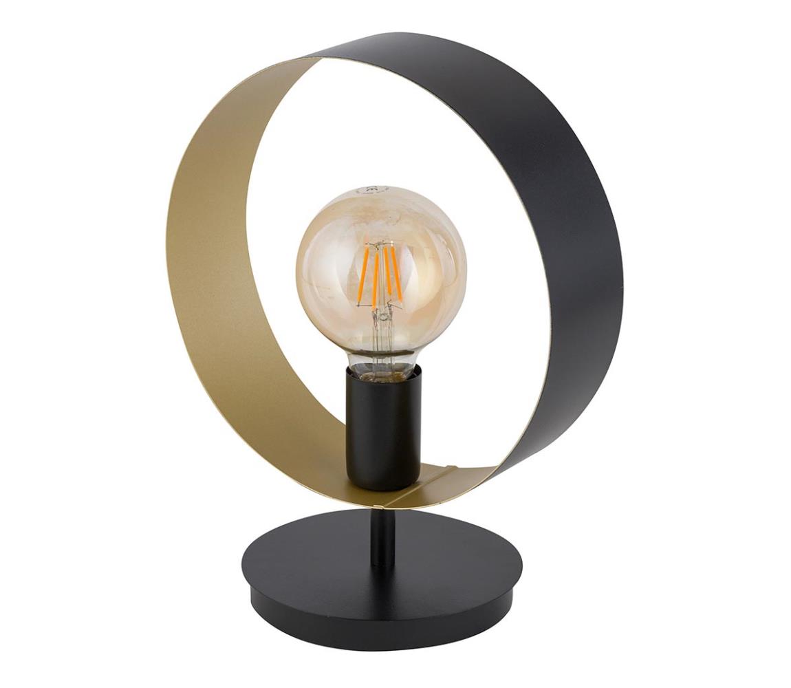 Sigma Stolní lampa HAPPY 1xE27/60W/230V černá/zlatá SI0051
