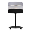 Stolní lampa HELEN 1xE27/15W/230V černá/šedá/stříbrná