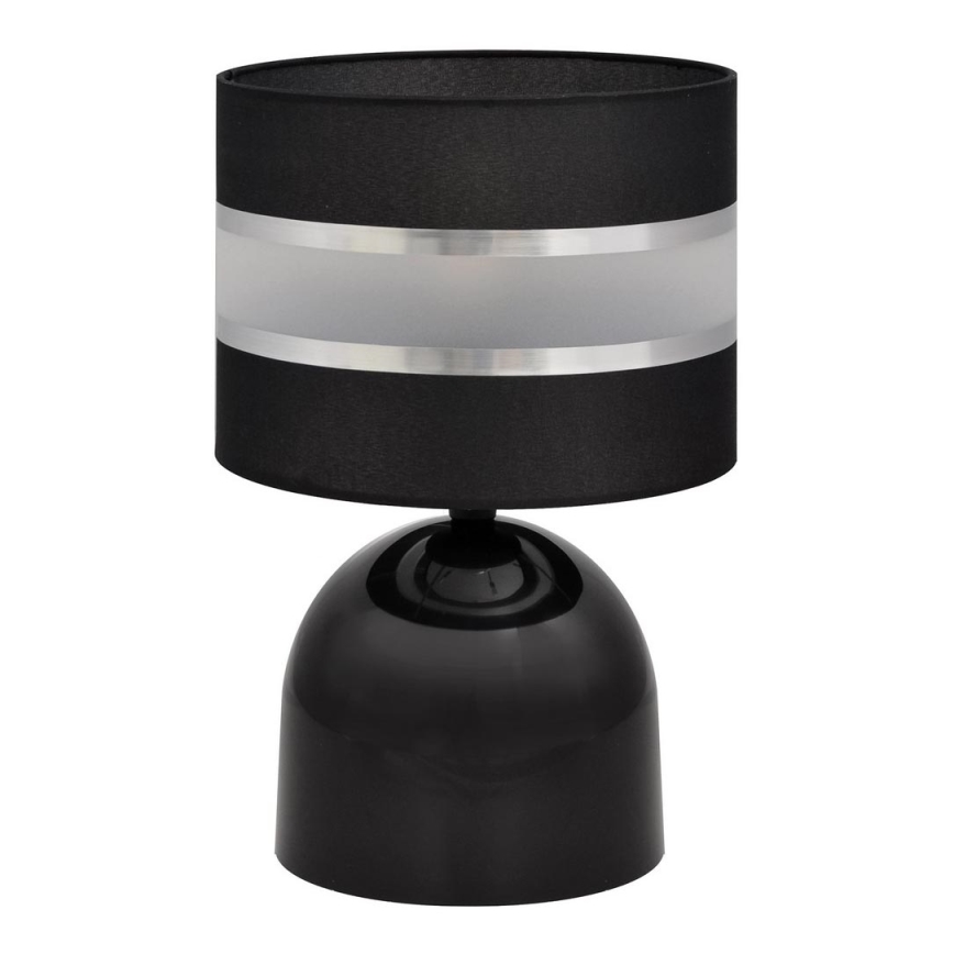 Stolní lampa HELEN 1xE27/15W/230V černá/stříbrná