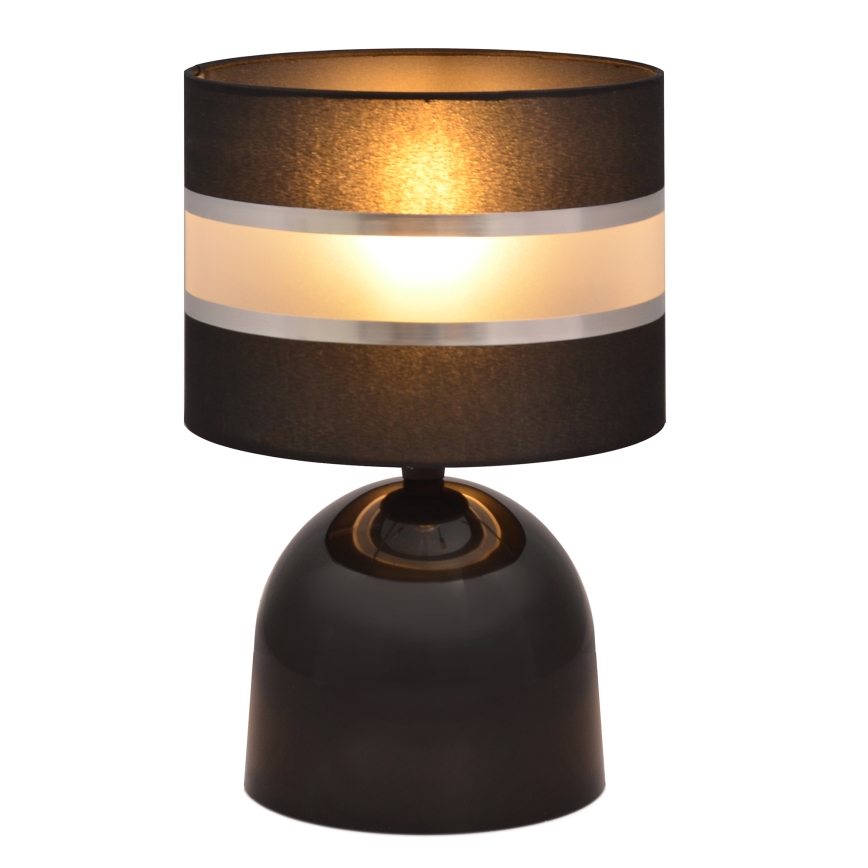 Stolní lampa HELEN 1xE27/15W/230V černá/stříbrná