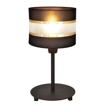 Stolní lampa HELEN 1xE27/15W/230V černá/zlatá