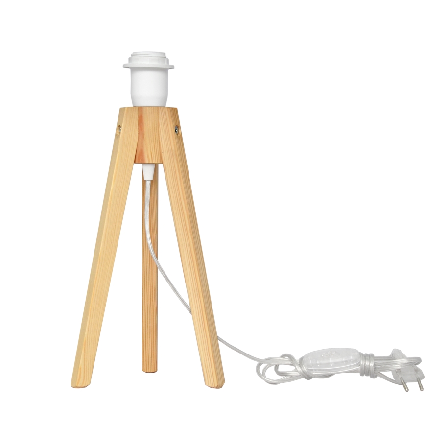 Stolní lampa HELEN 1xE27/15W/230V krémová/zlatá/borovice