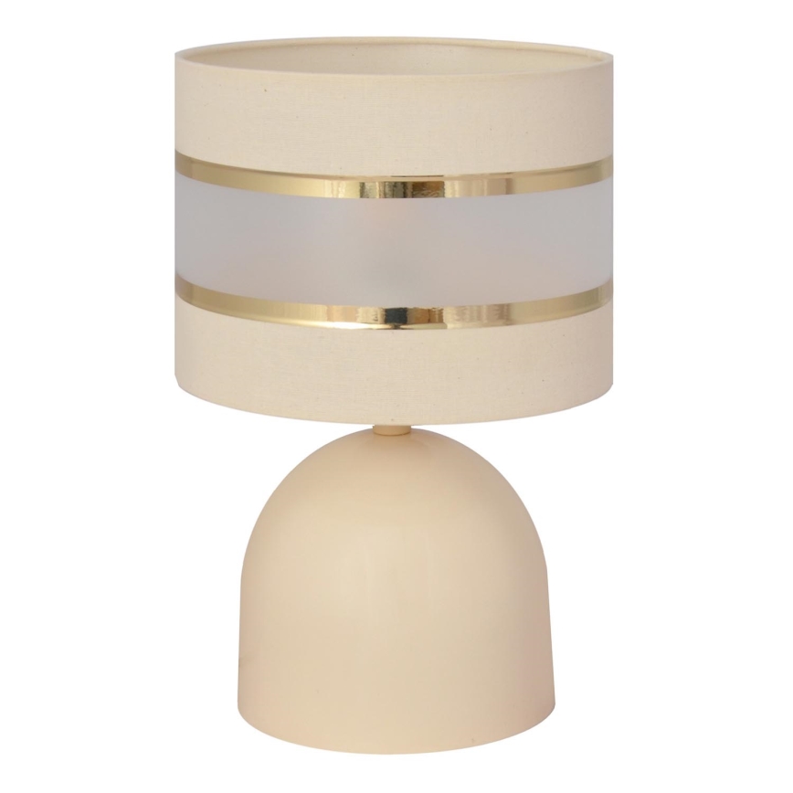 Stolní lampa HELEN 1xE27/15W/230V krémová/zlatá