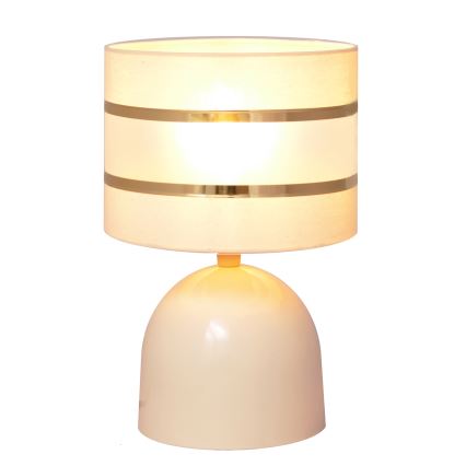 Stolní lampa HELEN 1xE27/15W/230V krémová/zlatá