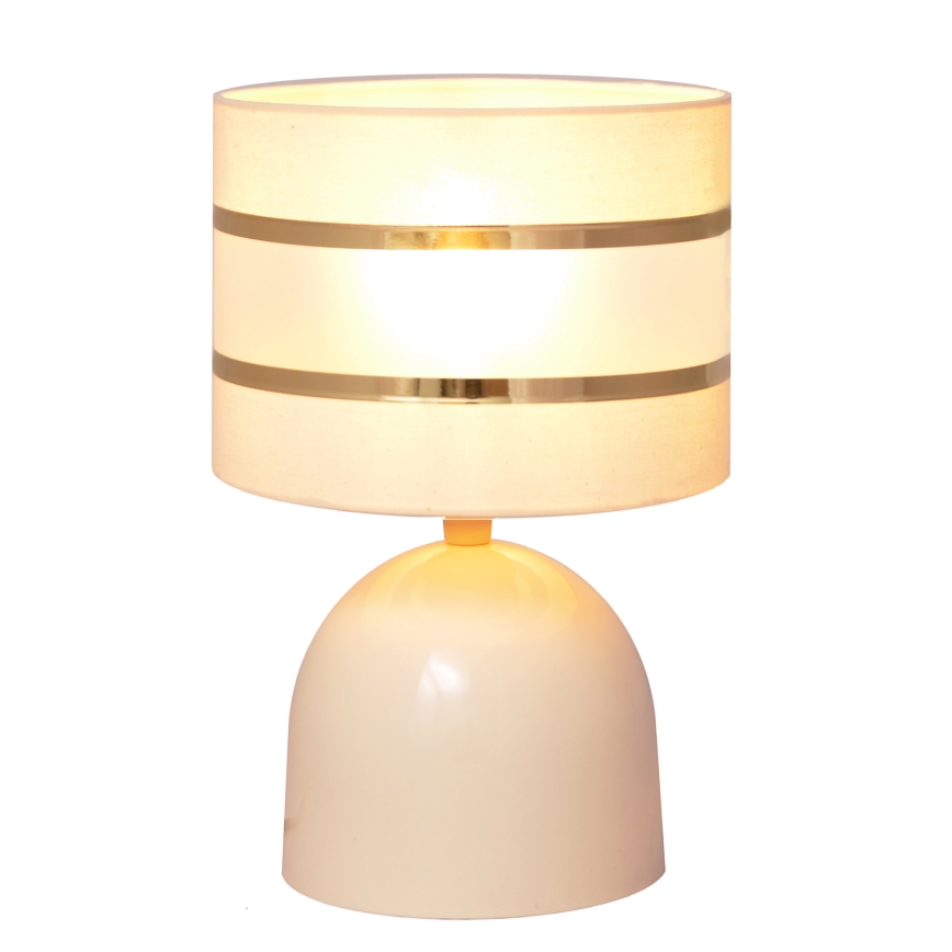 Stolní lampa HELEN 1xE27/15W/230V krémová/zlatá