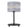 Stolní lampa HELEN 1xE27/15W/230V šedá/černá