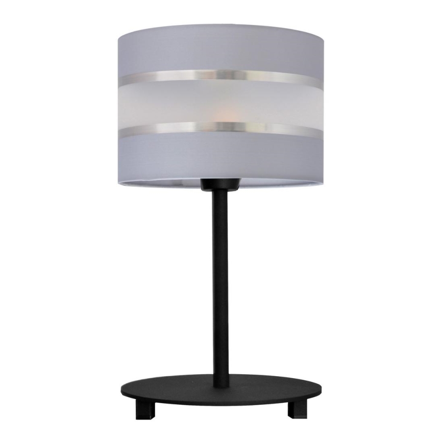 Stolní lampa HELEN 1xE27/15W/230V šedá/černá