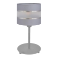 Stolní lampa HELEN 1xE27/15W/230V šedá/stříbrná