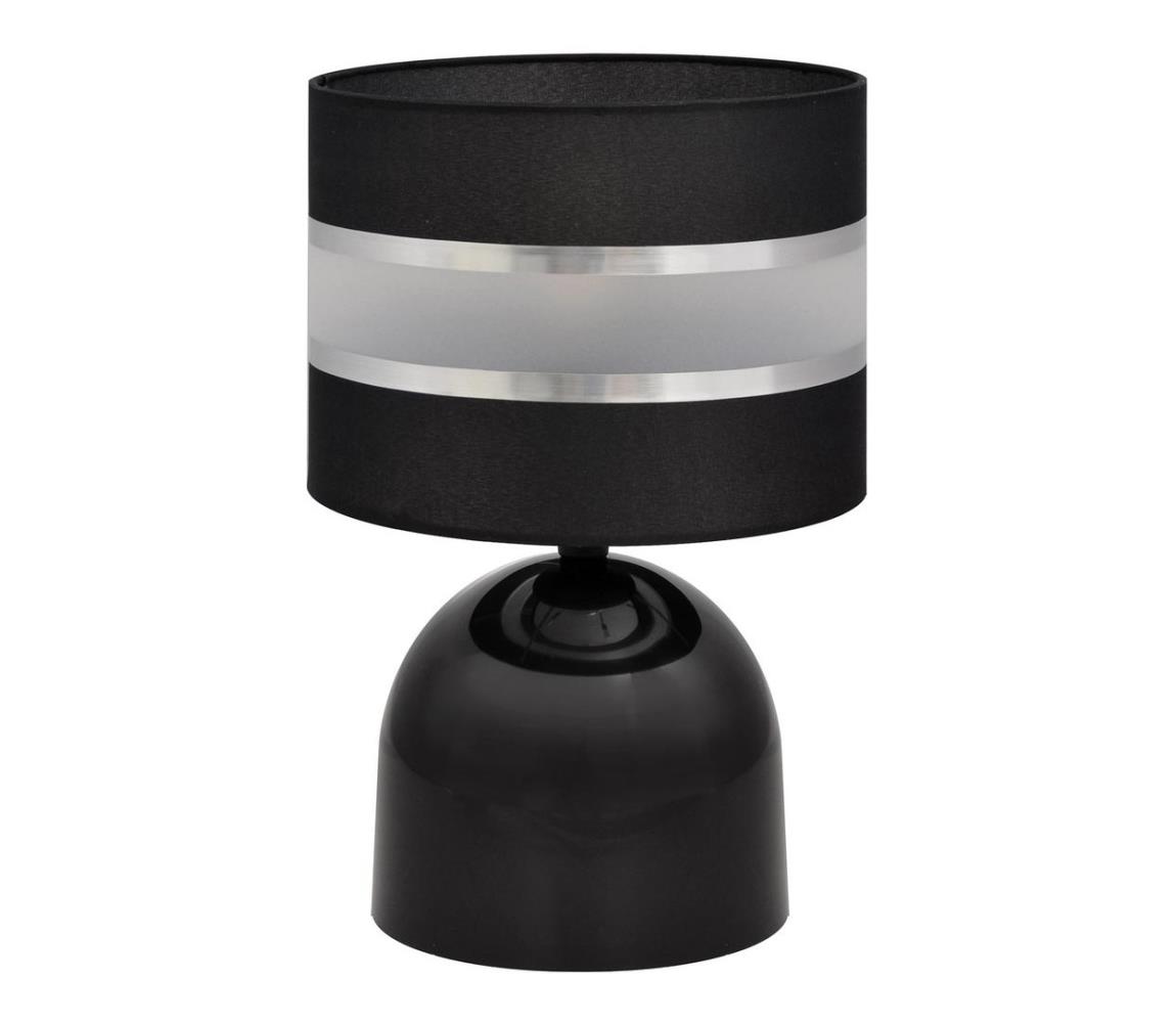 Helam Stolní lampa HELEN 1xE27/60W/230V černá/stříbrná HE1194