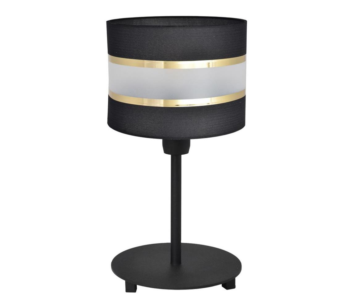 Helam Stolní lampa HELEN 1xE27/60W/230V černá/zlatá HE1212