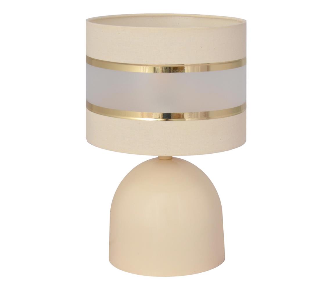 Helam Stolní lampa HELEN 1xE27/60W/230V krémová/zlatá HE1268