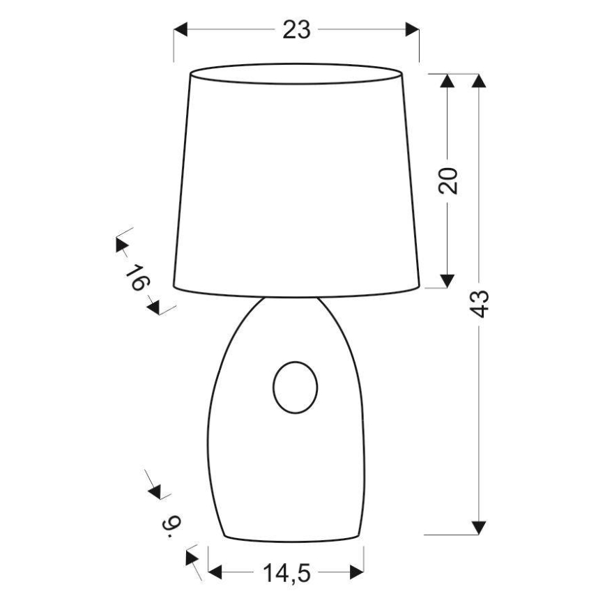 Stolní lampa HIERRO 1xE27/60W/230V bílá/lesklý chrom