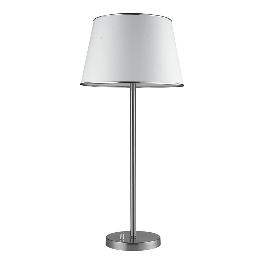 Stolní lampa IBIS 1xE14/40W/230V bílá/matný chrom