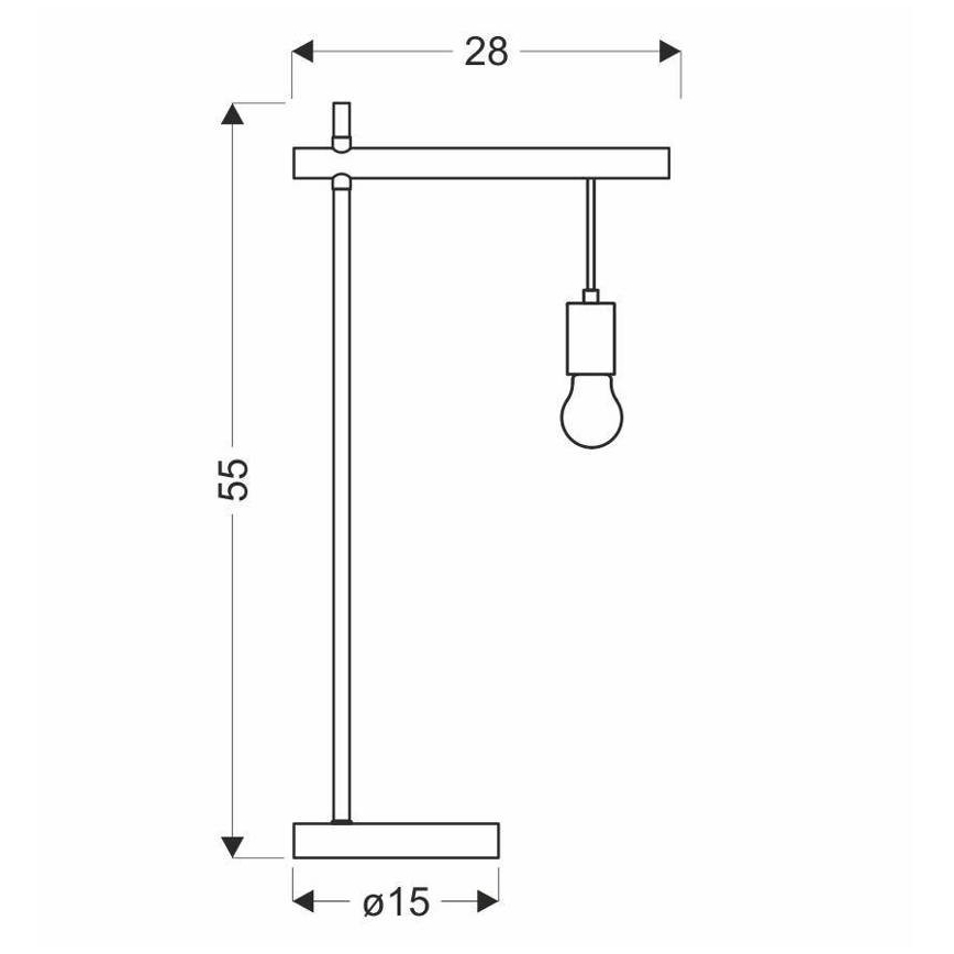 Stolní lampa IZZY 1xE27/60W/230V