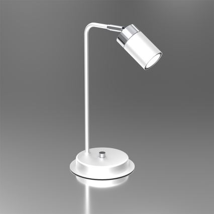 Stolní lampa JOKER 1xGU10/25W/230V bílá/lesklý chrom