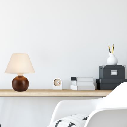 Stolní lampa JUTA 1xE27/60W/230V buk