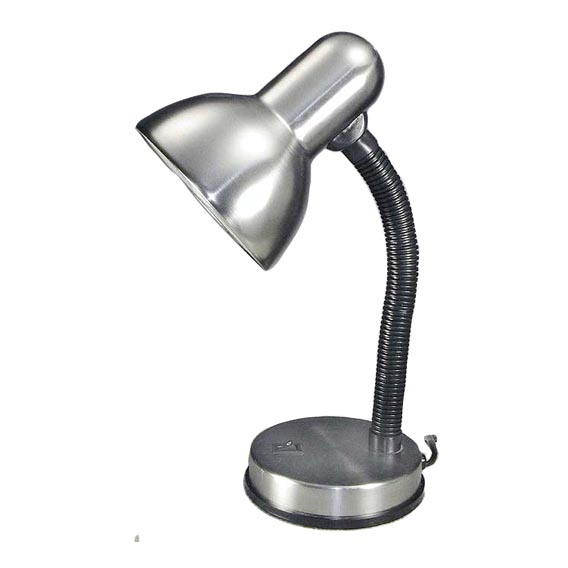Stolní lampa KADET 1xE27/40W matný chrom