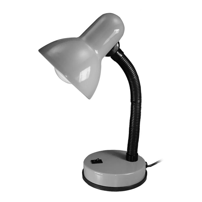 Stolní lampa KADET 1xE27/40W šedá