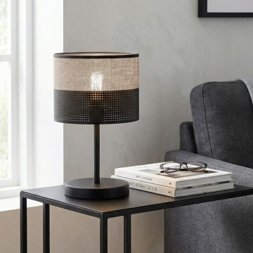 Stolní lampa KARBON 1xE27/15W/230V černá/šedá