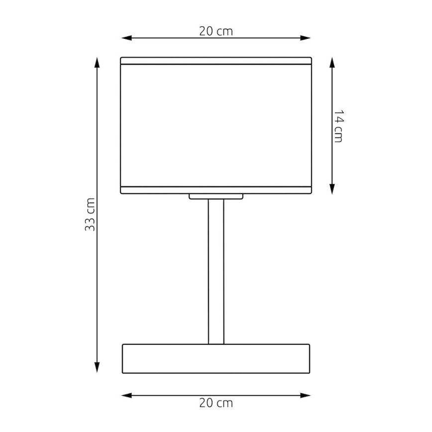 Stolní lampa KARBON 1xE27/15W/230V černá/šedá