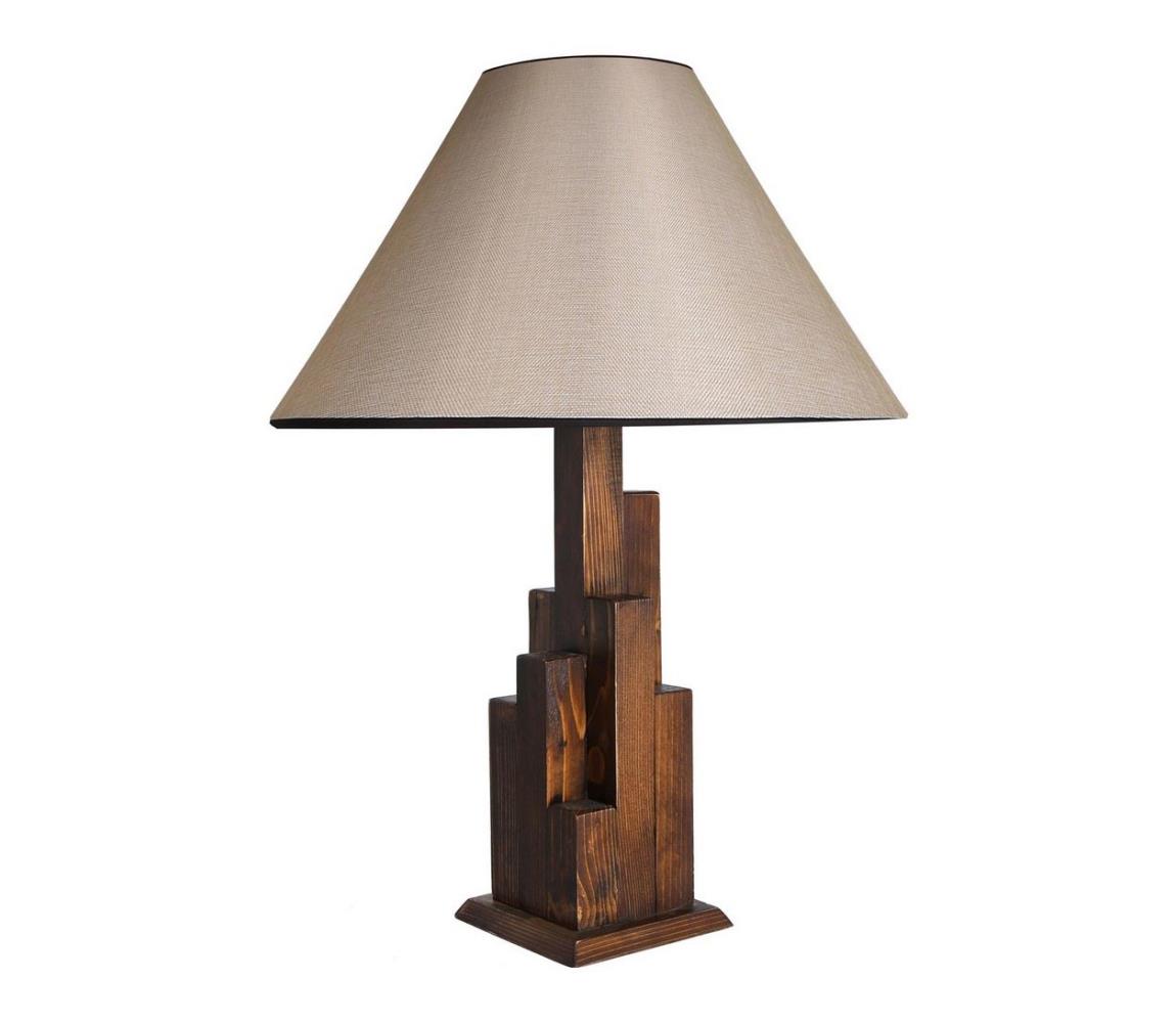 Asir Stolní lampa KULE 1xE27/60W/230V béžová/hnědá AS0200