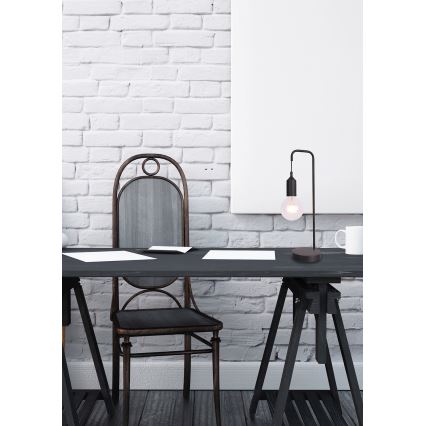 Stolní lampa LAREN 1xE27/40W/230V černá